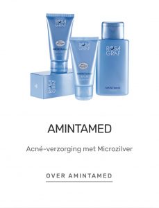 AmintaMed, de productlijn van Rosa Graf als je last hebt van acne.